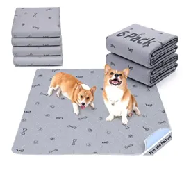 2Pack Puppy Pads Washable, 48x48 Reusable Pee Pads for Dogs, Absorbent Whelping Pads Waterproof Dog Rug Non-Slip Protector for Housbreaking,Potty Training,Bed Couch Carpet