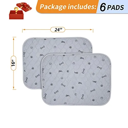 2Pack Puppy Pads Washable, 48x48 Reusable Pee Pads for Dogs, Absorbent Whelping Pads Waterproof Dog Rug Non-Slip Protector for Housbreaking,Potty Training,Bed Couch Carpet