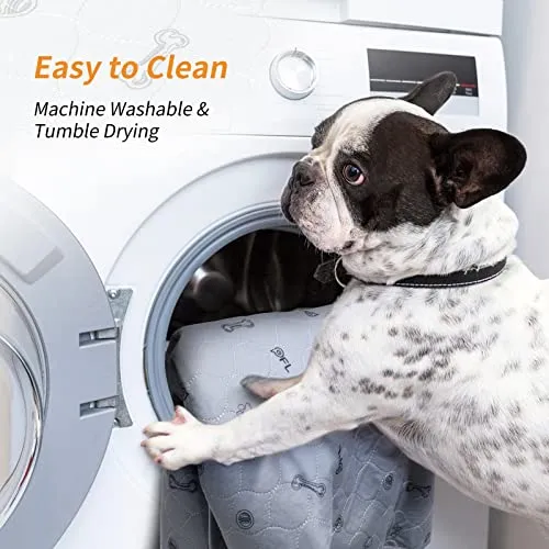 2Pack Puppy Pads Washable, 48x48 Reusable Pee Pads for Dogs, Absorbent Whelping Pads Waterproof Dog Rug Non-Slip Protector for Housbreaking,Potty Training,Bed Couch Carpet