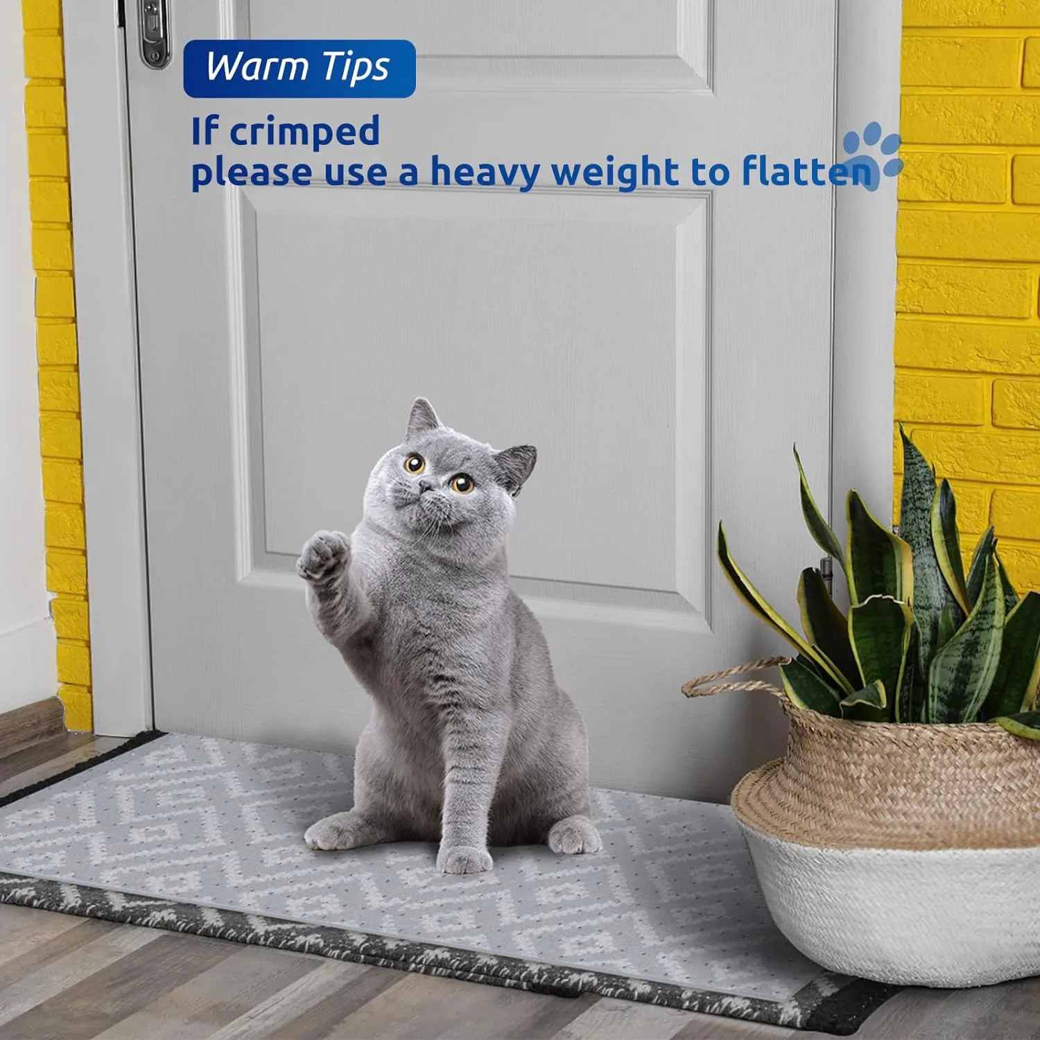 3.6FT Carpet Protector for Cats,Non Slip Cats Scratch Protectors for Pets,Carpet Scratch Stopper from Cat/Dog Scratching with Non-Slip Nail for Doorway Saver DIY Cut
