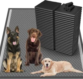 36"x36" Activated Charcoal Pee Pads for Dogs , 50 Count, Extra Large, Super Absorbent, Leakproof and Odor Resistant, Disposable Puppy Pads, Pet Training Pads, Potty Pads