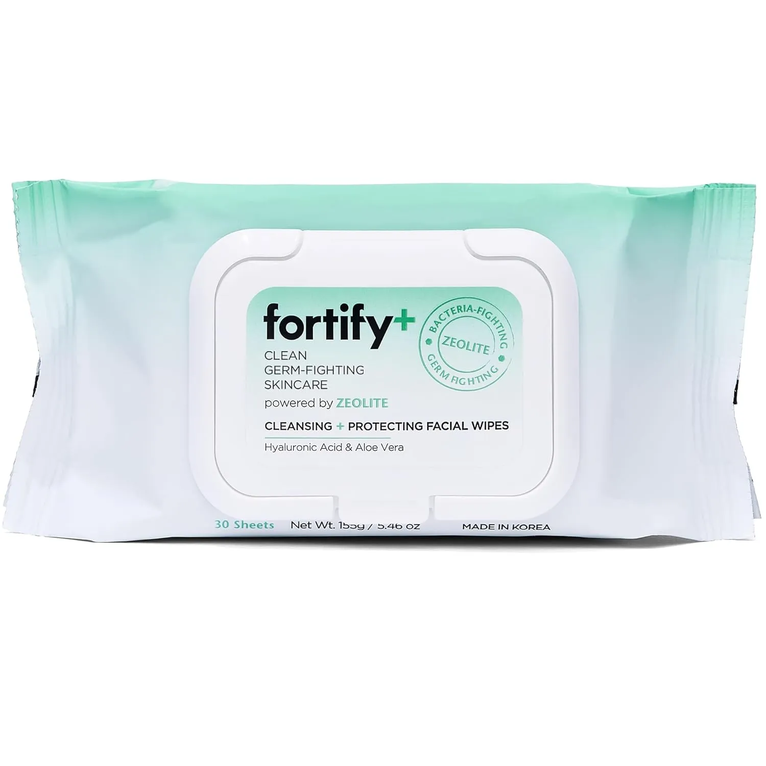 9-in-1 Korean Facial Cleansing Wipes with Zeolite - Natural Germ-Fighting & Hydrating - Protecting & Refreshing - Clean Beauty Face Wipes - 30 Count