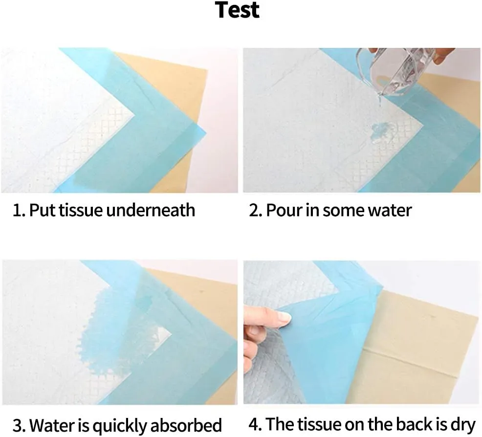 Amakunft Rabbit Pee Pads, Pet Toilet/ Potty Training Pads, Super Absorbent Guinea Pig Disposable Diaper for Hedgehog, Hamster, Chinchilla, Cat, Reptile and Other Small Animal (20pcs-18 x13, Blue)