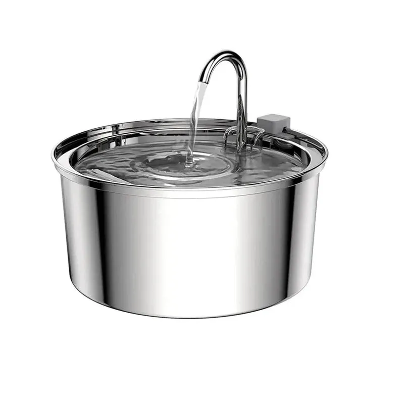 Automatic Stainless Steel Water Fountain for Cats & Dogs