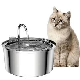 Automatic Stainless Steel Water Fountain for Cats & Dogs