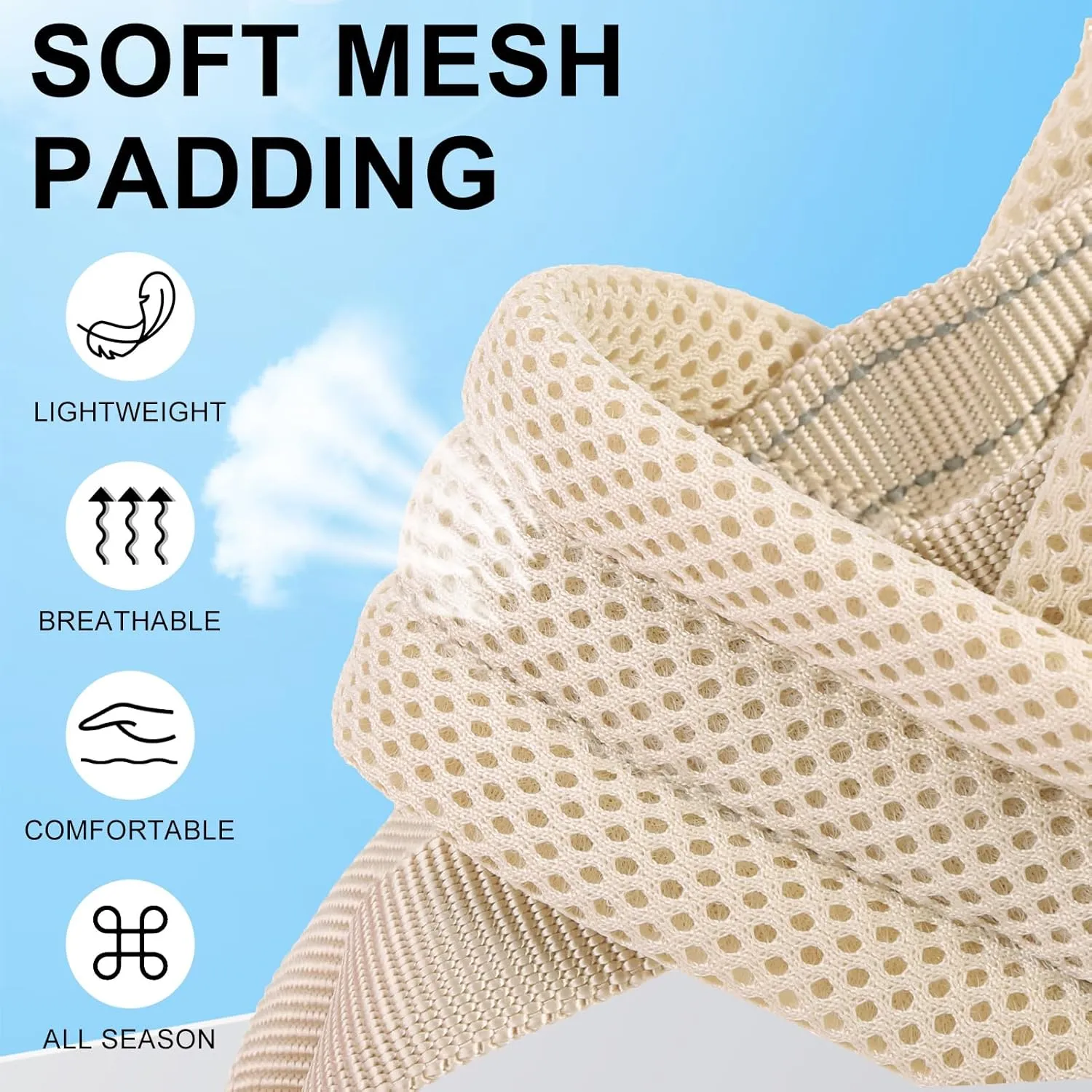 BEAUTYZOO Dog Harness for Small Dogs, No Pull Dog Harness and Leash Set, Escape Proof Puppy Vest Harness with Handle, Reflective Breathable Mesh Padded Harness for Girl Boy Dogs, Beige XXS