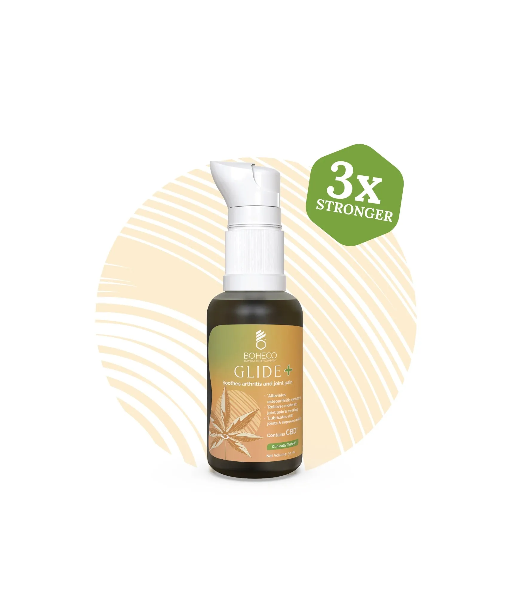 Boheco Glide  Soothes Arthritis & Moderate Joint Pain 3x Stronger - 30 ml