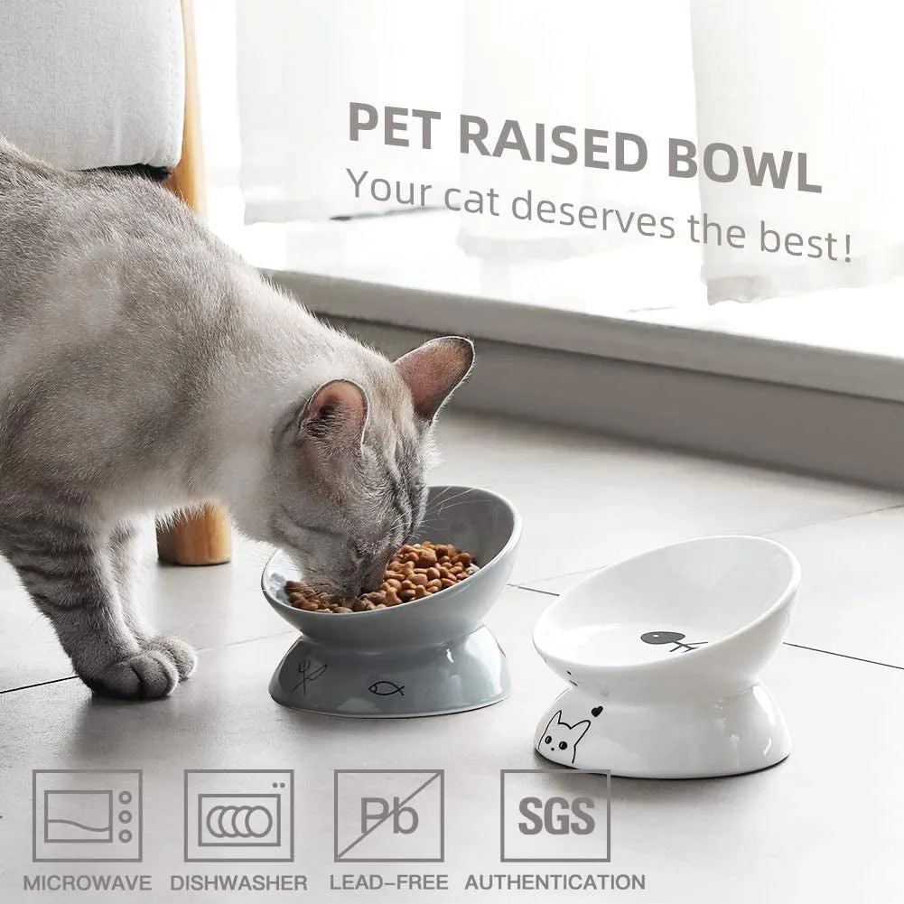 Ceramic Raised Cat Bowls