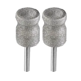Diamond Rotary Pet Nail Grinder Replacement Heads Dog Nail Grinder Bit-BGTEC 2PCS 1/8" Diamond Replaceable Tip for Pet Claw Grooming(D)