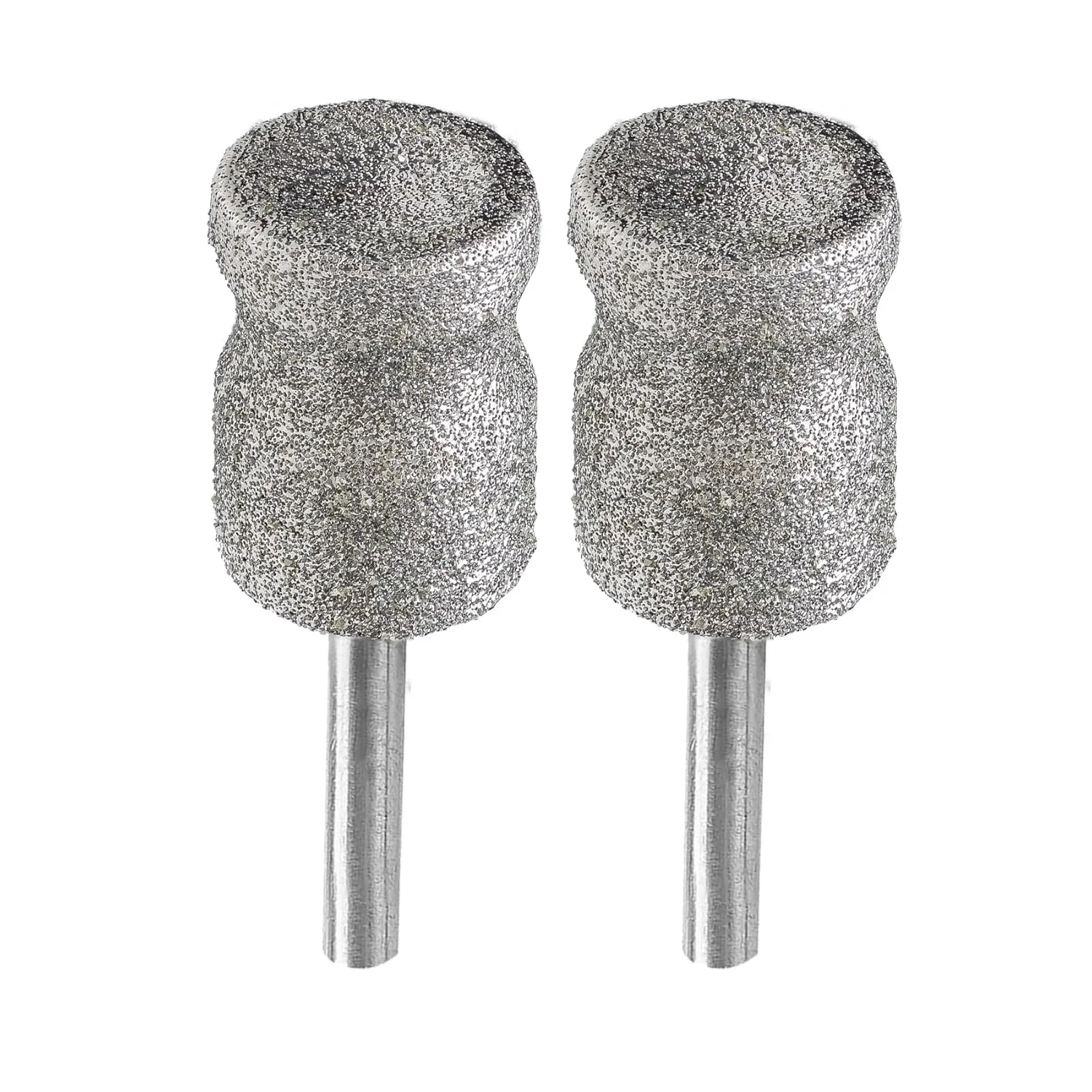 Diamond Rotary Pet Nail Grinder Replacement Heads Dog Nail Grinder Bit-BGTEC 2PCS 1/8" Diamond Replaceable Tip for Pet Claw Grooming(D)