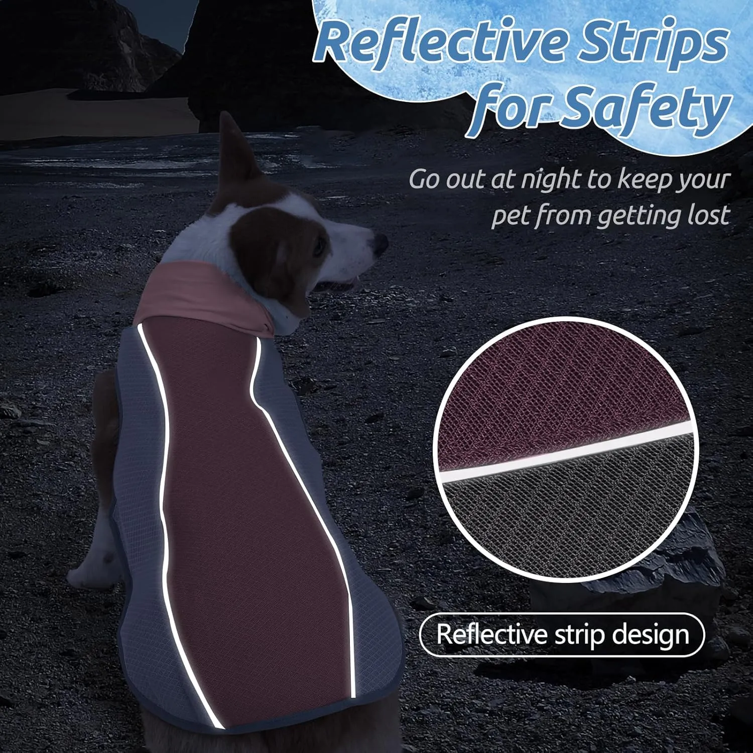 Dog Cooling Vest for Summer, Breathable Mesh Cooling Shirt Jacket for Dogs Summer Heat Relief, Lightweight Cooling Dog Harness Pet Cooler Suit for Outdoor Hiking Walking Hot Weather(Pink S)