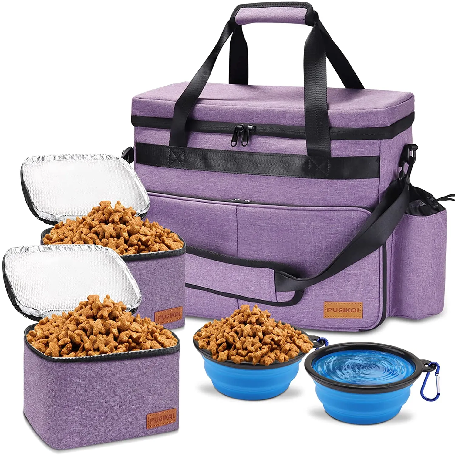 Dog Travel Bag for Supplies  Airline Approved Pet Bag Organizer