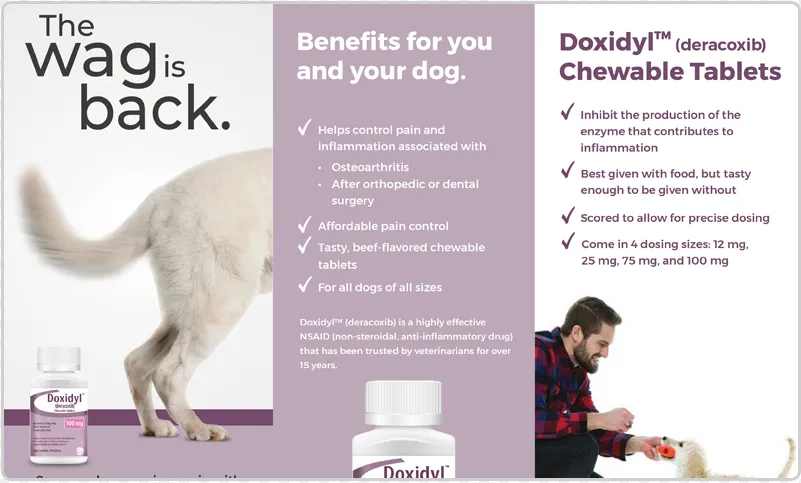 Doxidyl (deracoxib) 12mg Chewable Tablets