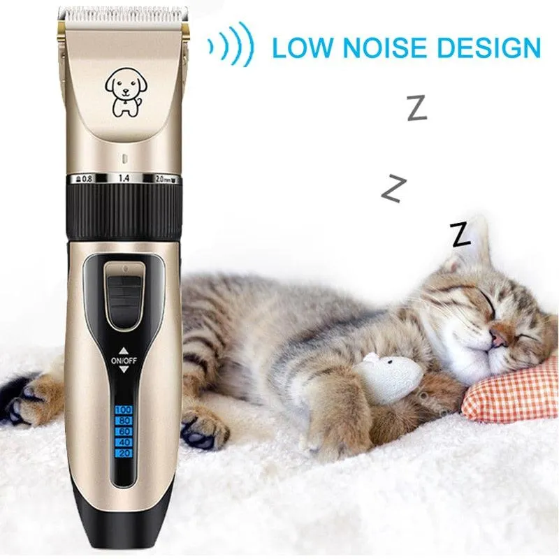 Electric Pet Clipper Dog Hair Clipper For Dogs Reachageable Trimmer Haircut Cat Hair Cutting Remover Machine  Grooming Kit