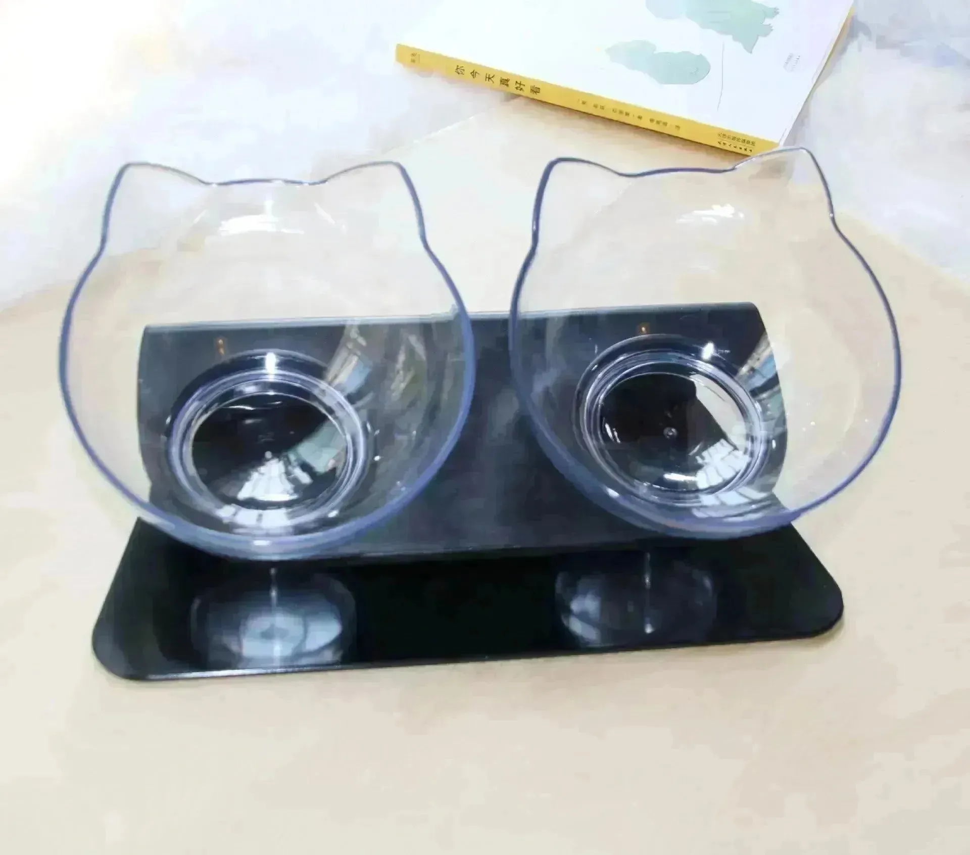 Elevated Double Food Bowl  for Pets Cat Dog Food and water Bowl