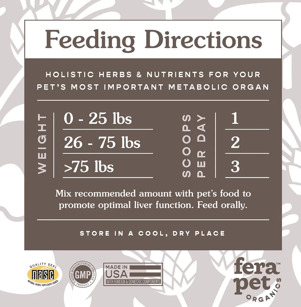 Fera Pet Organics Liver Support for Dogs and Cats