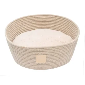 FuzzYard Life Rope Basket Bed Sandstone