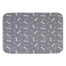 Goofy Tails Reusable Pee Pads for Dogs (Bone Print,60x40cm)