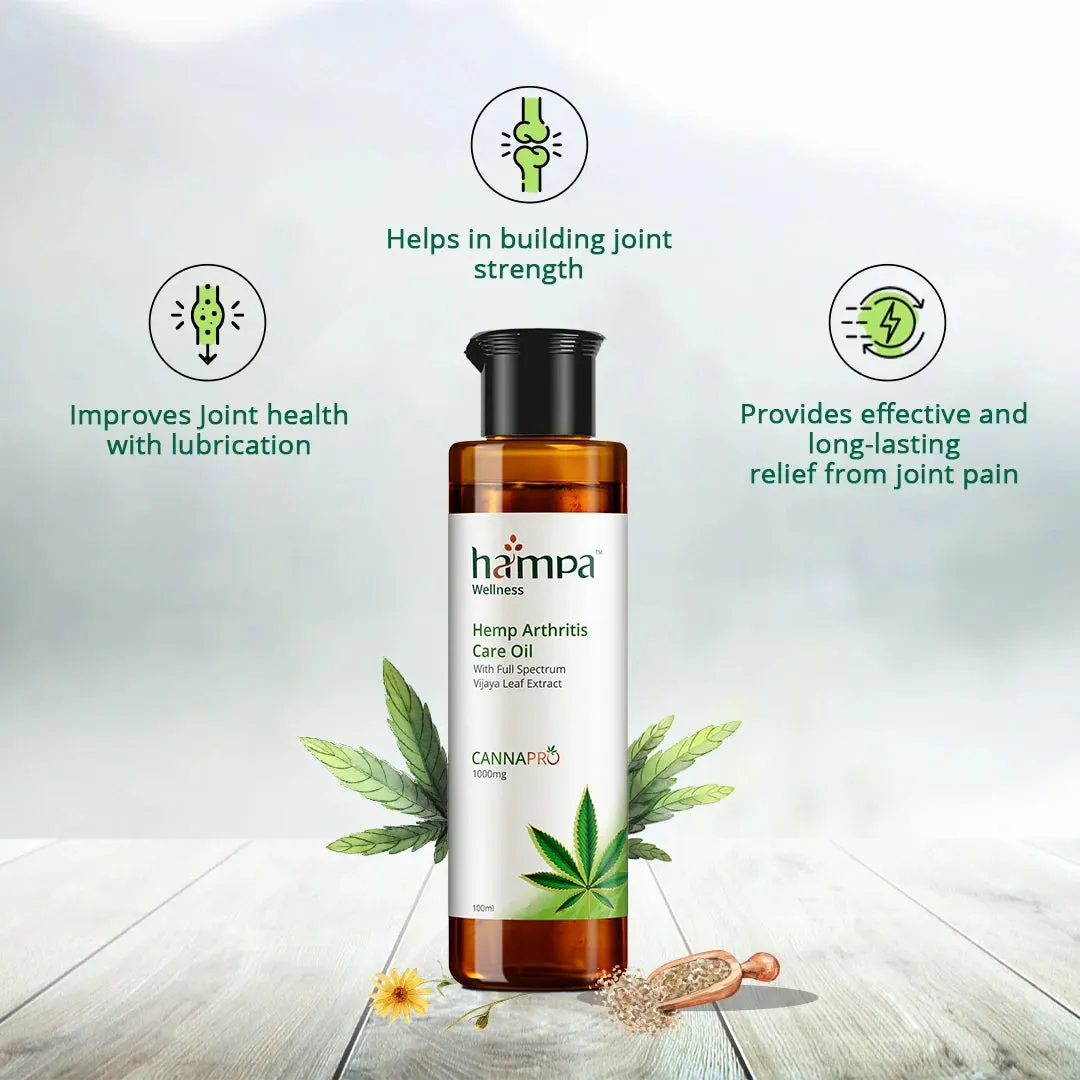 Hampa Hemp Arthritis Intense Relief Oil 50ml   Hampa Hemp Arthritis Care Oil 100ml