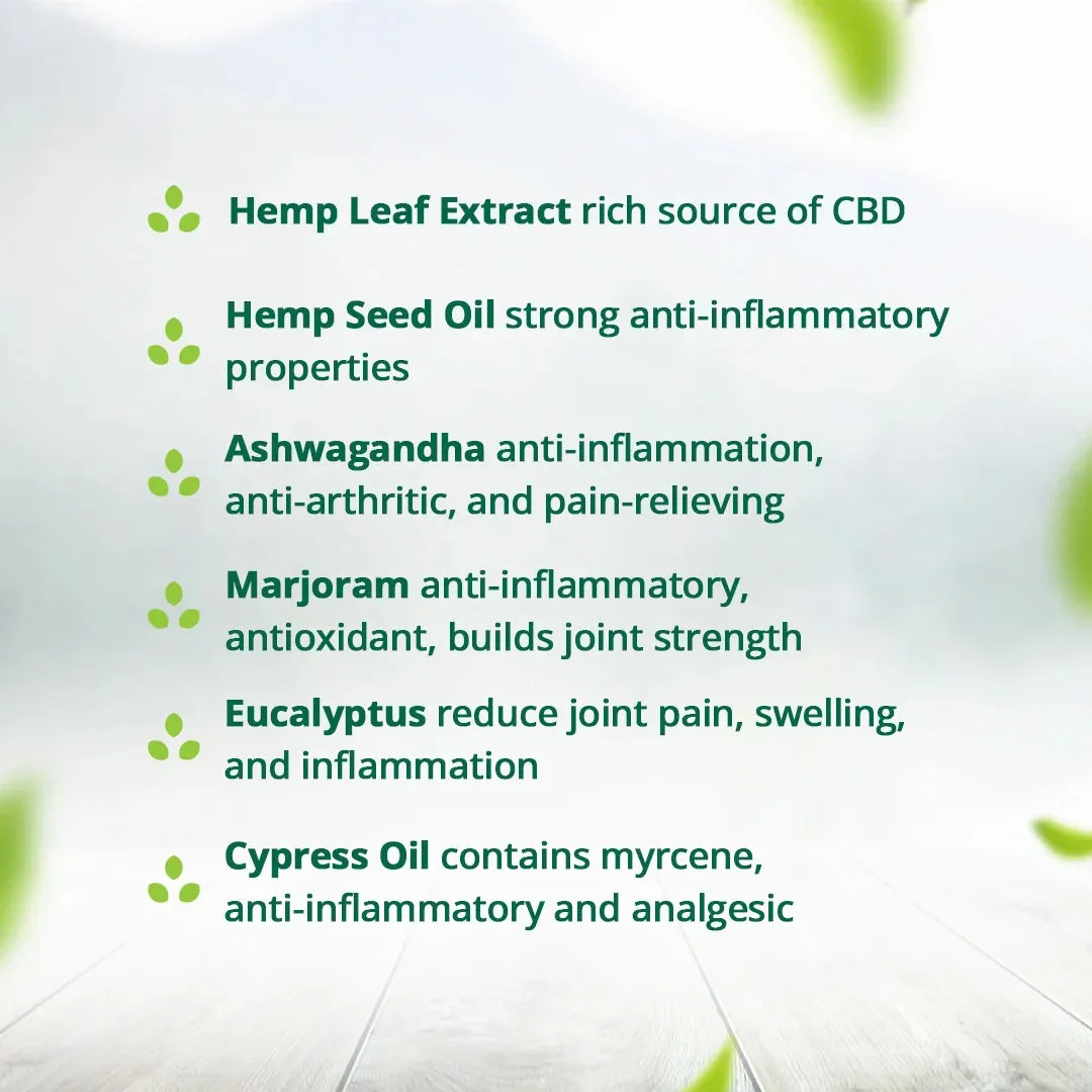 Hampa Hemp Arthritis Intense Relief Oil 50ml   Hampa Hemp Arthritis Care Oil 100ml