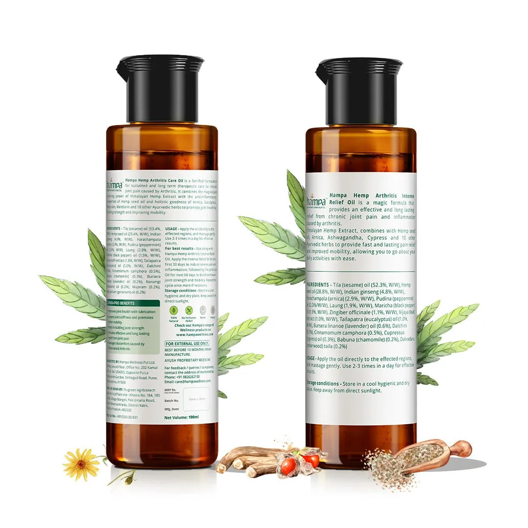 Hampa Wellness - Arthritis Intense Relief and Care Oil