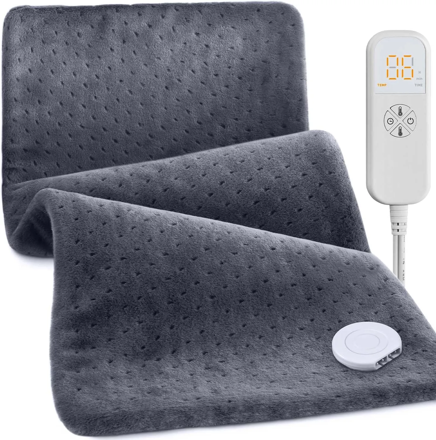 Heating Pad for Back Pain & Cramps - Electric Heating Pads for Neck, Shoulder, Fathers Mothers Day Gifts for Women, Men, Dad, Mom, Auto-Off,Machine Washable, Moist Dry Heat Options, Extra Large 12x24
