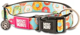 Max & Molly Ultra Comfortable Padded Neoprene Sport Dog Collar with Smart Id Tag, Classic Donuts S (DONUTCOLS),Small