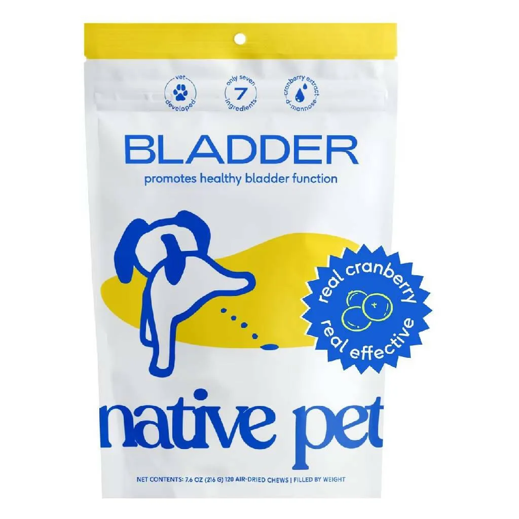 Native Pet Bladder Urinary Tracts Chicken Chews Dog Supplement