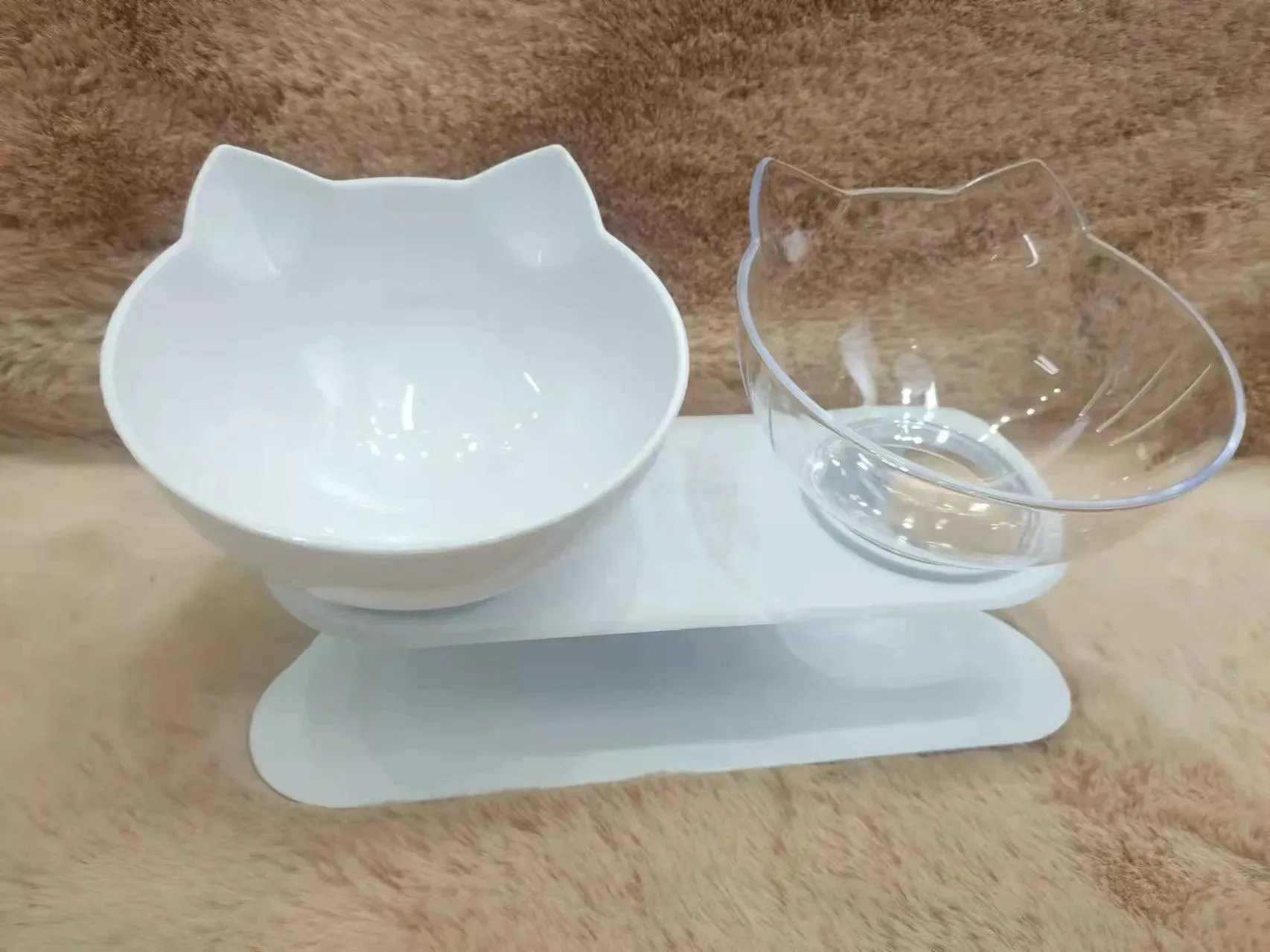 Non-Slip Double Pet Water Food Feed Cat Bowls