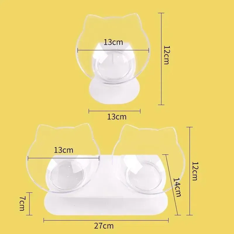 Non-Slip Double Pet Water Food Feed Cat Bowls