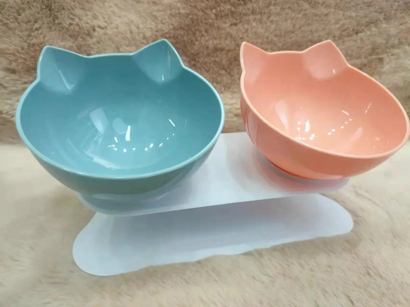 Non-Slip Double Pet Water Food Feed Cat Bowls