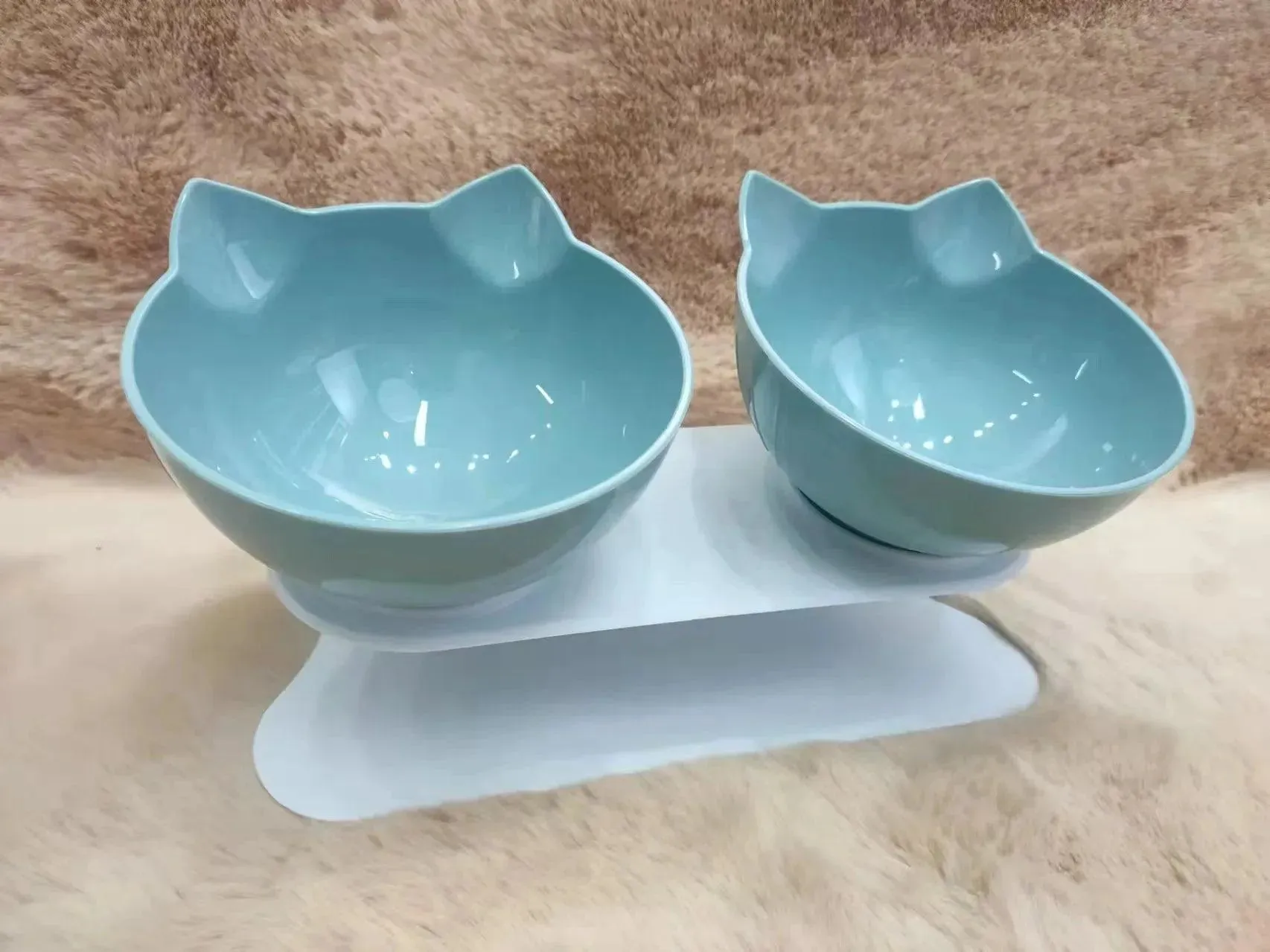 Non-Slip Double Pet Water Food Feed Cat Bowls