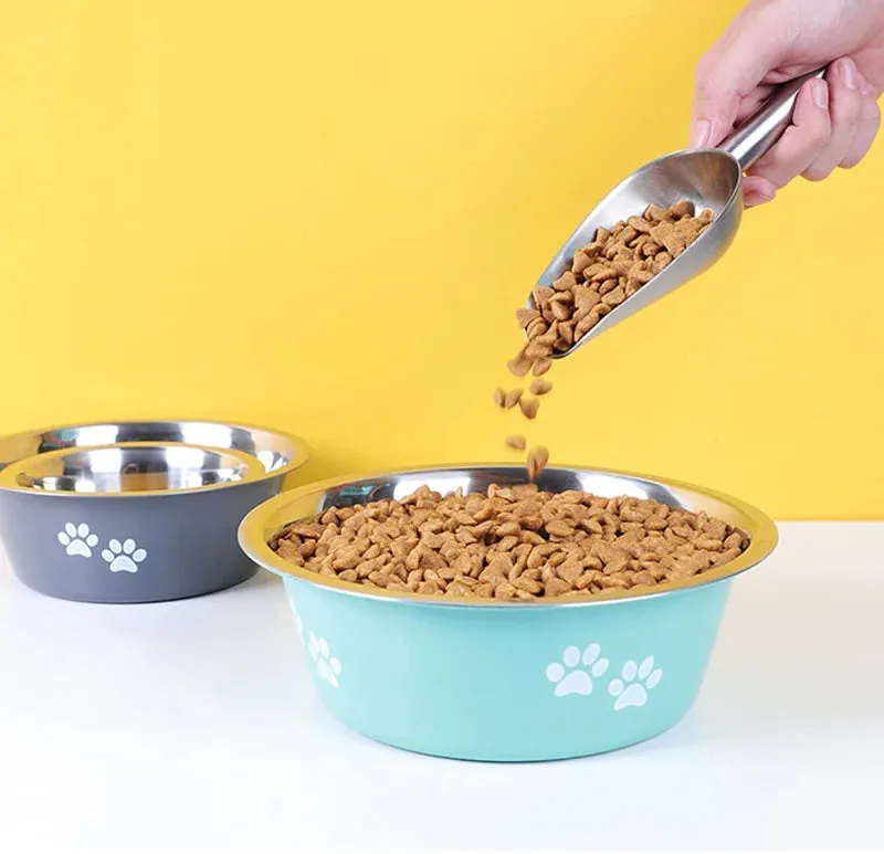 Non-Slip Stainless Steel Dog Bowls – Food & Water Feeders for Small to Large Dogs