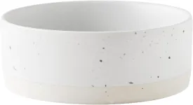 Oslo Ceramic Dog Bowl - 6'' Dog Food Water Bowl for Medium and Large Dogs, Heavy Duty Non-slip Dog Dish, Modern Scandi-Style Stoneware Pet Feeder Bowl, Dishwasher Safe (30Oz, White)