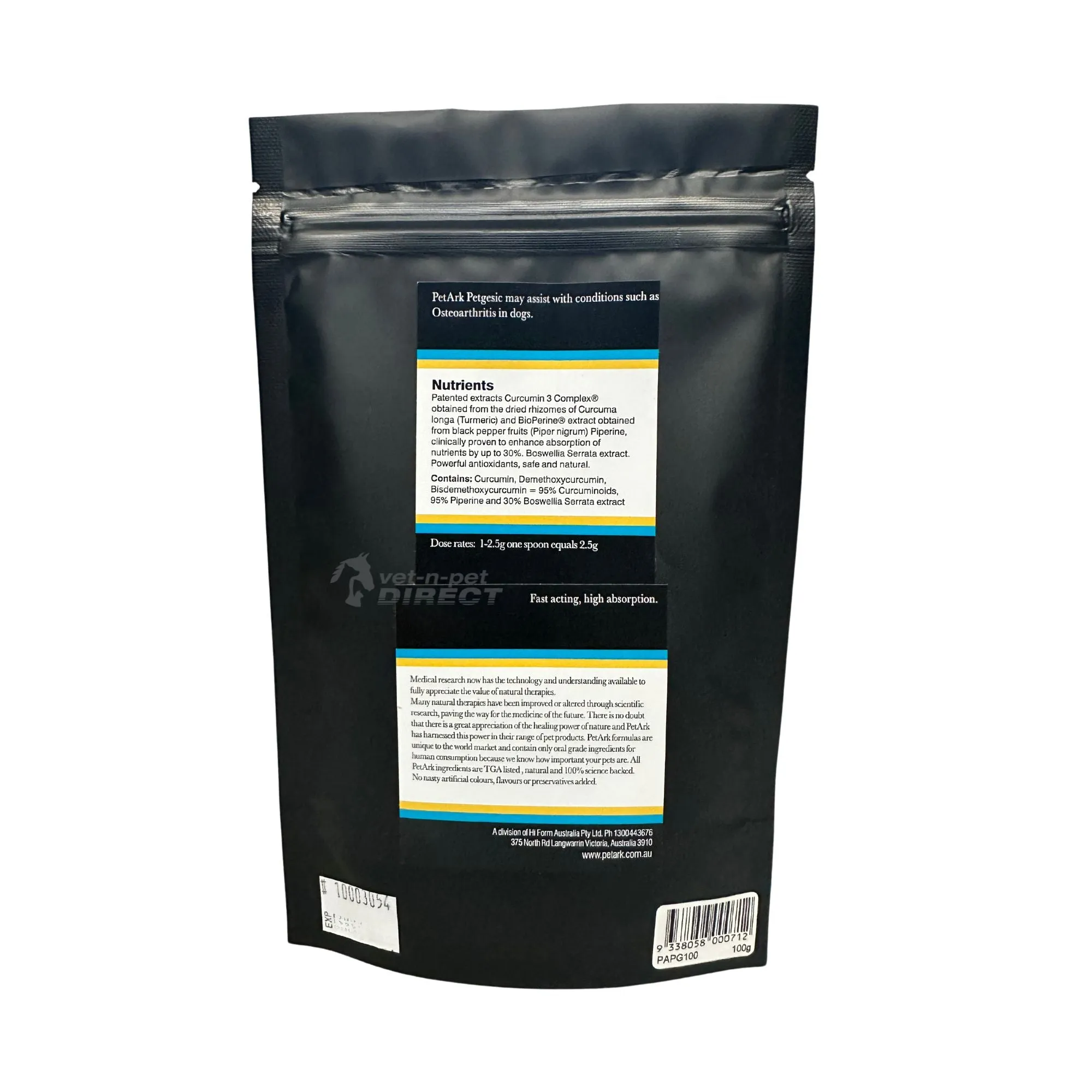 PetArk PetGesic for Dogs 100g