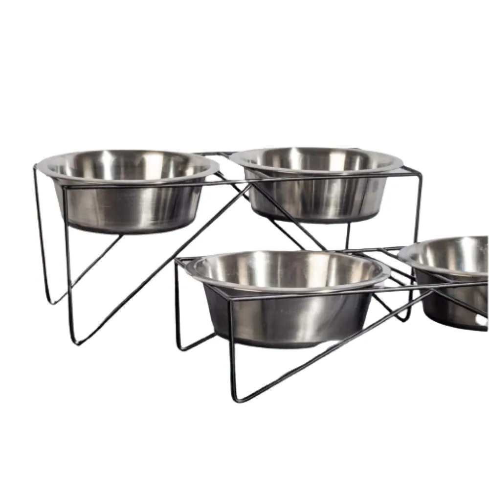 Pets Empire Stainless Steel bowl with Stand for Dogs and Cats