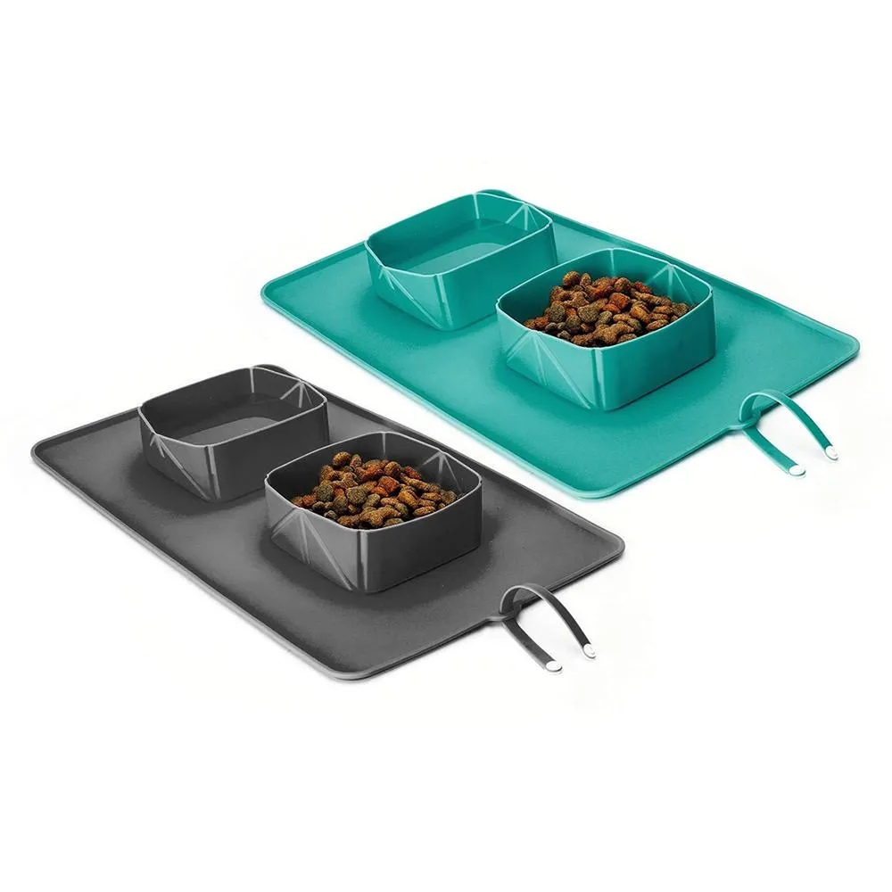Portable Pet Food Bowls - Collapsible - 600ml Capacity