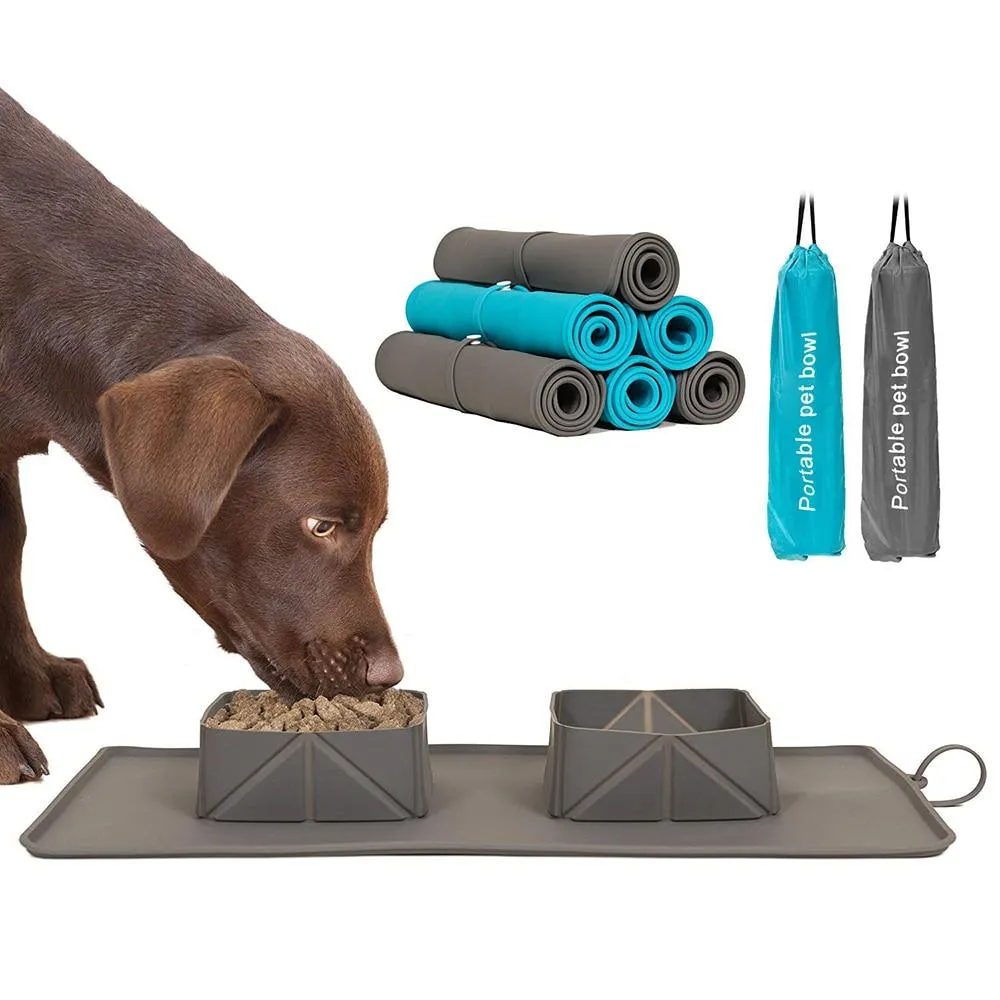 Portable Pet Food Bowls - Collapsible - 600ml Capacity