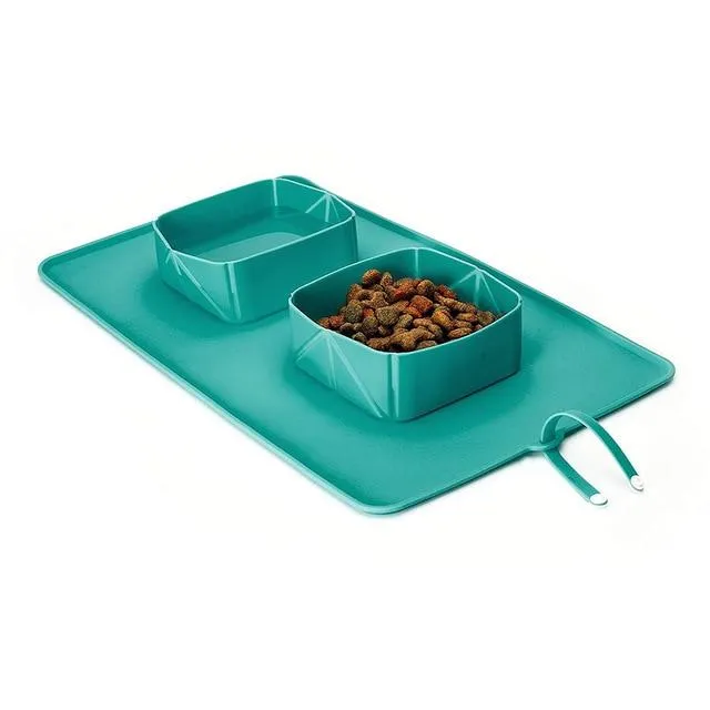 Portable Pet Food Bowls - Collapsible - 600ml Capacity