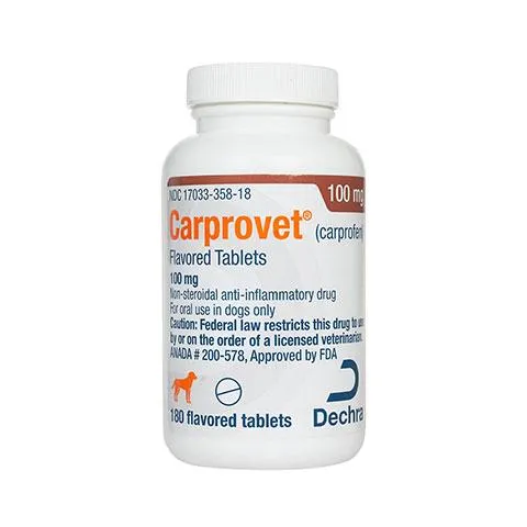 RX Carprovet ® (carprofen) Flavored Tablets 100mg for Dogs