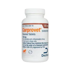 RX Carprovet ® (carprofen) Flavored Tablets 100mg for Dogs
