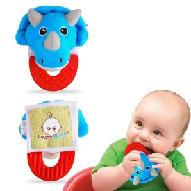 Teething Ring for Babies 0-6 8 10 12 Months | Cute Soft Animal Teething Toys & Gloves | Baby Teething Relief Toy Pack | Infant Chew Toys for 3-6 Months, 1 2 3 Years