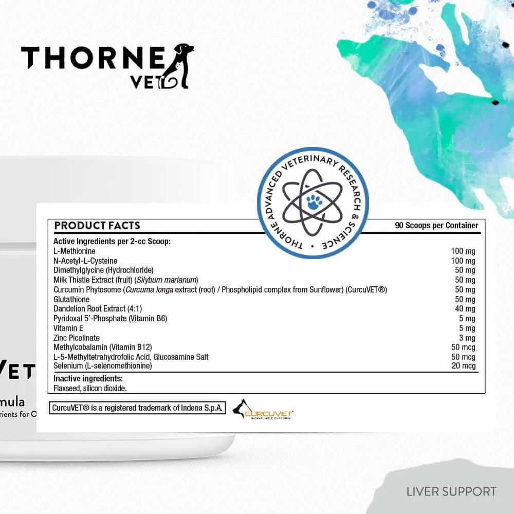 ThorneVet Liver Support Formula Dog & Cat Supplement