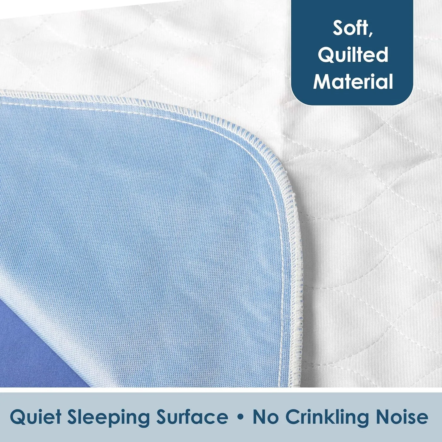 Washable Bed Pads - Reusable Waterproof Mattress Pad for Kids & Adults - for Use as Seniors Incontinence Bed Pads, Potty Training, and Pet Pee Pads for Dogs and Cats - Pack of 6 - 17x24