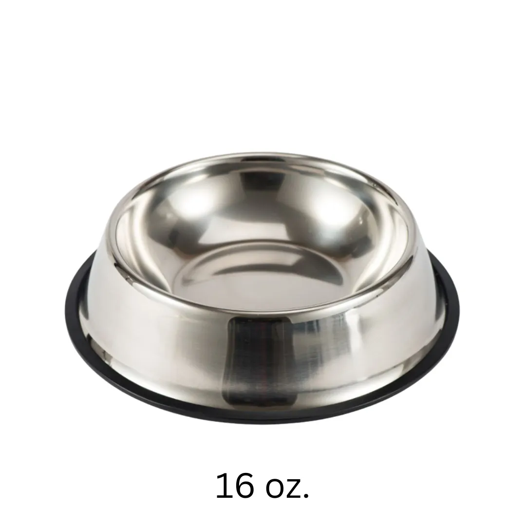 WOOZAPET Stainless Steel Bowls and Silicone Mat Bundle