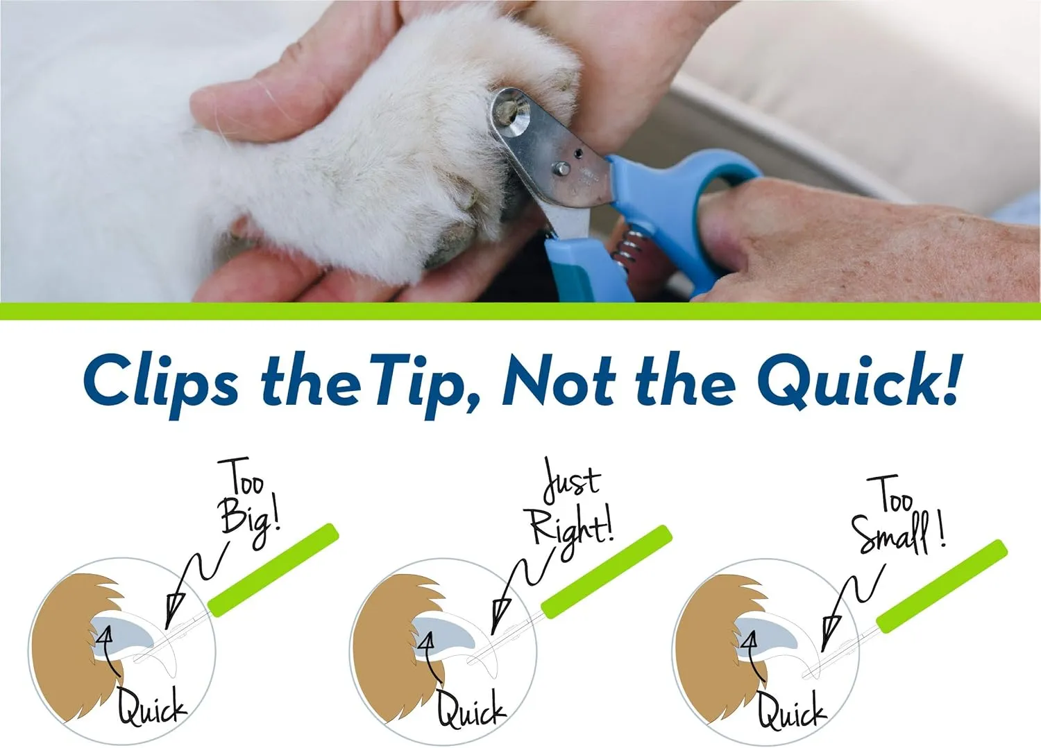 Zen Clipper Pet Nail Clipper for Dogs  Dog Nail Trimmer for Safer Pet Grooming Care - Clean, Quiet, and Easy-to-Use Stainless Steel Claw Trimmer - (5mm Hole)